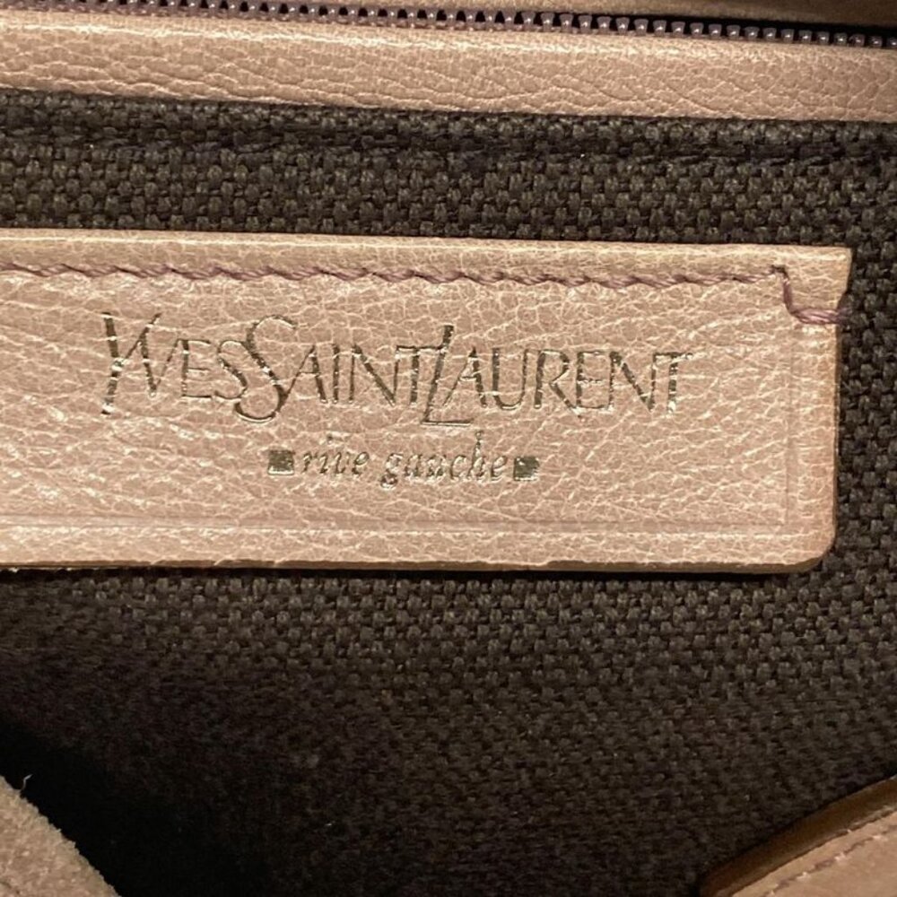 ★SOLD★ Saint Laurent Yves Rive Gauche Handbag Pink Beige - Picture 8 of 15